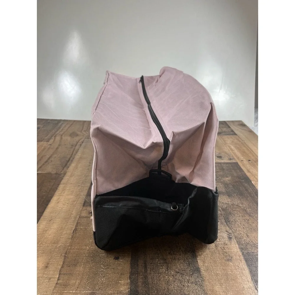 24 Inch Large Pink and Black Duffle Bag Gym Travel Bag